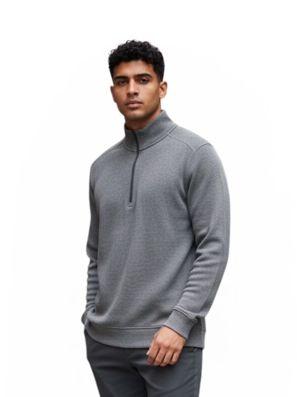 Lululemon Men’s Metal Vent Tech 1/2 Zip Pullover Top Sz L Gray